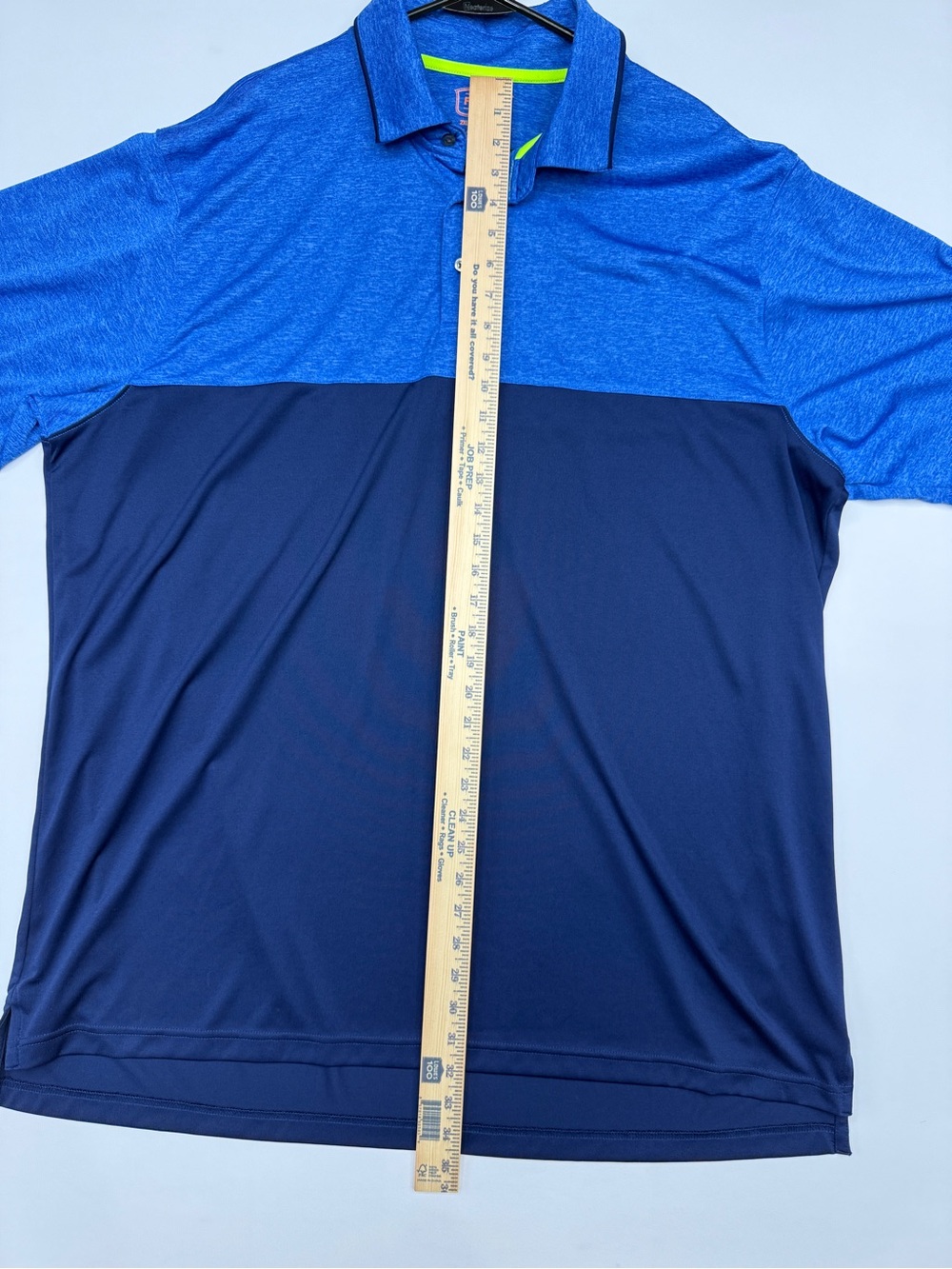 The Foundry Supply Co. Blue Colorblock Performance Polo Shirt 2XLT - Picture 4 of 4